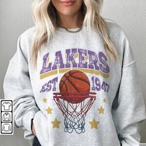 Los Angeles Basketball, Lakers 90S Basketball 1947 Sweatshirt